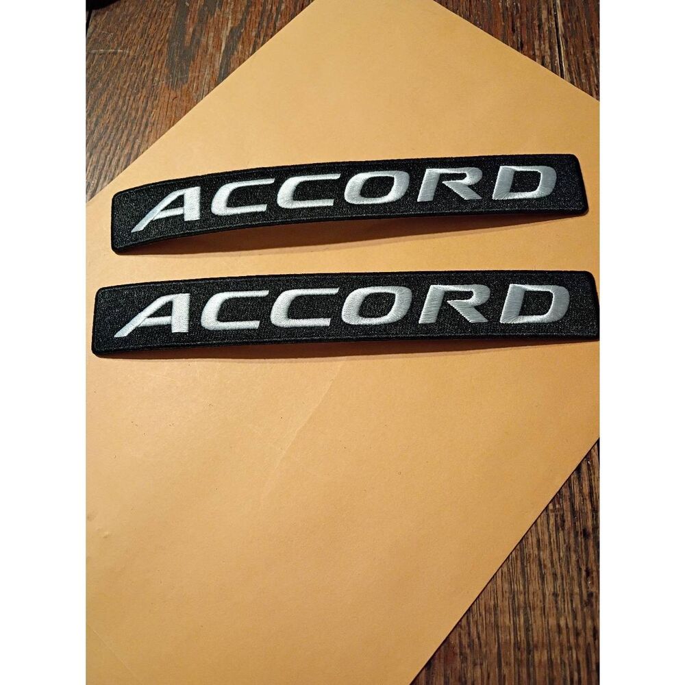 New Honda Accord Black White Iron On Patches for Jacket Hat Shirt Pants Car Cove